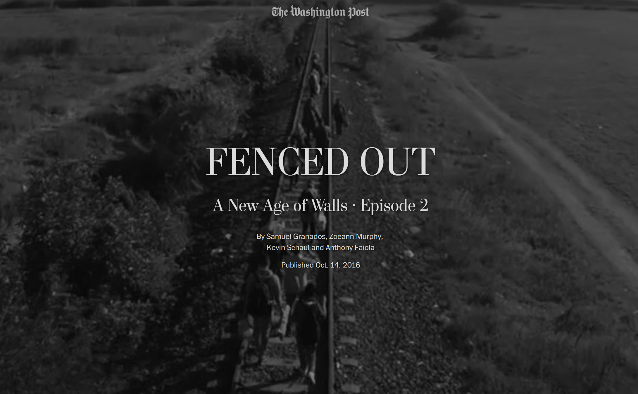 'Fenced out' 콘텐츠의 메인 화면